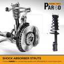 PAROD Shock Absorber Strut Fit for 2004-2006 Lexus ES330, Toyota Camry, Suspension and Coil Spring Assembly Rear Left & Right Replace for 172208 172207