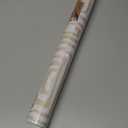 Feisoon 16.14"x197" Boho Peel and Stick Wallpaper Self Adhesive Contact Paper Brown and White Wallpaper Line Patten Wallpaper Modern DIY Removable Wallpaper for Living Room Bedroom Accent Wall Decor