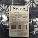 Kedera Women Printed Barrel Jeans High Waist Drawstring Denim Pants Wide Leg Printed Horseshoe Jeans with Pockets (Blue)