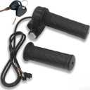 Ebike Full Twist Throttle Grip with 2 Keys, fits Ridstar Q20/Q20Lite/Q20Pro/H20/H26Pro/H20, Smooth Acceleration Control, Ergonomic Design (Black)
