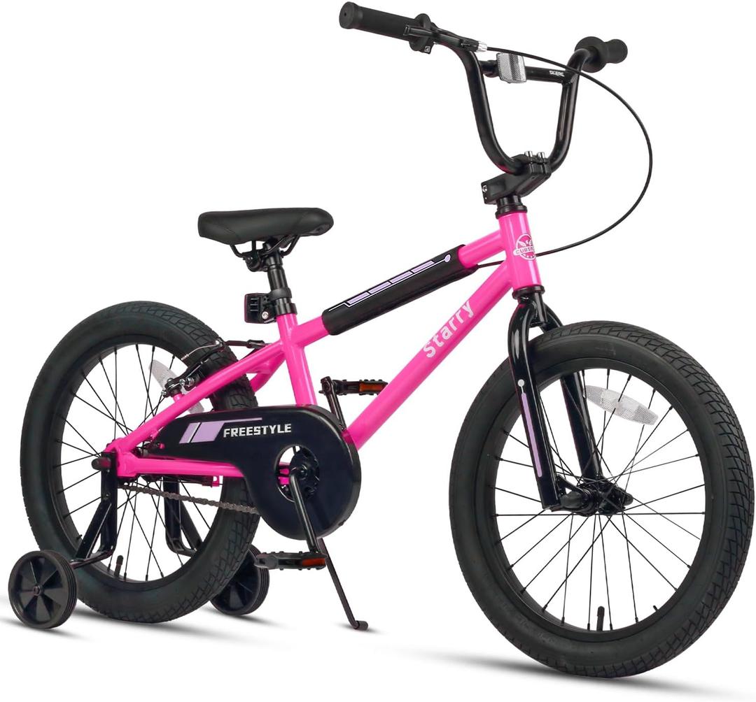 cubsala 12 14 16 18 Inch Kids Bike BMX Style Bicycle with Training Wheels Coaster Brake for 2-10 Years Old Toddlers Boys Girls Multiple Colors