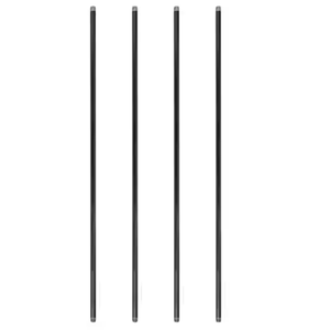 Black Iron Pipes,Industrial Punk DIY,Black,1/2"x 48",4Pack
Rust-Resistant,Pre-painted,Dual Coating,Can be used to build handrails, shelves, tissue racks, tables, chairs,etc