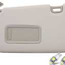 SCITOO Car Sun Visor Assbembly with Mirror Fit for 2008-2014 for Subaru for Impreza,2012-2014 for Subaru for WRX,2013-2014 for Subaru for WRX STI Gray Without Sunroof(Left Driver Side)