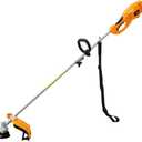 Hoteche 1000W Electric String Trimmer & Brush Cutter, 10500RPM with 350MM/230MM Cutting Diameter, Orange & Black, Color Box