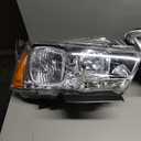 JSBOYAT Halogen Headlight Assembly Replacement for 2011-2014 Dodge Charger R/T SE SRT8 Headlamp Driver and Passenger Side Chrome Housing Amber Reflector (w/o Bulbs)