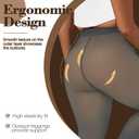 Delcast Plus Size Fleece Lined Tights Women - Fake Translucent Sheer Warm Thermal Pantyhose Leggings for Winter (XXXL)