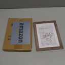 Califortree 5x7 Picture Frame - Can Display Photo 4x6 with Mat, Wood Frame with Shatterproof Plexiglass, Horizontal and Vertical Display for Wall and Tabletop, Rustic Brown