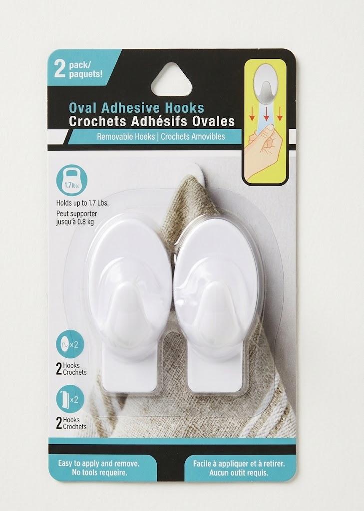 Adhesive hooks 2 Packs