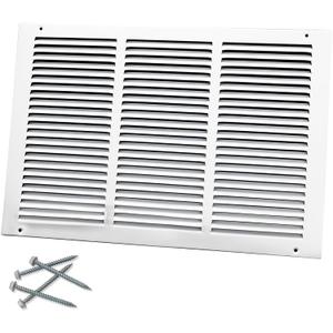 Howeall 18"W x 12"H [Duct Opening Size] Steel Return Air Grille, Air Return Vent Cover for Ceiling and Sidewall - HVAC Air Vent Covers - [Outer Dimensions: 19.75"W x 13.75"H]