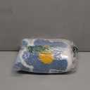 Bath Rug for Bathroom Super Soft Fluffy Rug Home Floor Mat Floral Carpet Water Absorption Machine Washable Bath Mat for Bedroom, Living Room and Bathroom, 19.6 x 31.5 Inches, Blue Flower