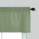 Mrs.Naturall Sage Green Valance Curtains for Windows 36x16 Inch Length