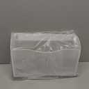 Single Pocket Wall File Holder, Mesh Hanging File Folder Paper Organizer, Vertical Wall Mounted Mail Basket, Storage Organization Magazine Rack for Office, Home and School, White (1 Pack)