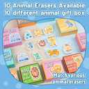 2 x Kids Valentines Day Gifts for School 30PACK - Animal Erasers and Gifts Boxes, Valentines Day Cards for Kids Toddlers Preschool Classmates Boy and Girl Classroom Exchange, Girl Birthday Return Gifts