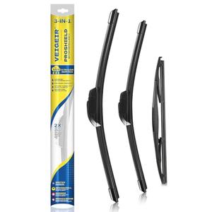 VEIGEIR Windshield Wiper Blades Compatible With Honda CRV CR-V 2017 2018 2019 2020 2021 2022 Original Factory Quality Front Rear Wipers Blade Set for My Car - 26" 17" 12" (Pack of 3)
