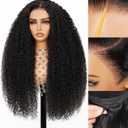 Arabella 13x6 Lace Front Wigs Human Hair 210% Density Glueless Wigs Human Hair 100% Curly Wave Human Hair Wigs 12A Pre Plucked Pre-Bleached Pre-Cut Glueless Wig (20inch,13x6 deep curly wig)