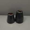 Dark Green Velvet Mini Lamp Shade Set of 6,Small Lamp Shade (Clip On Bulb)4 x 6 x 5in,Modern Chandelier Lamp Shades for Desk Lamps,Table Lamps,Pendant Lights,Bell Lamps Shade in Hand Crafted -By GO&SO