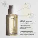 OUAI Hair Oil - Hair Heat Protectant Oil for Frizz Control - Adds Shine and Smooths Split Ends - Color Safe Formula - Paraben, Phthalate and Sulfate Free (1.5 fl oz)