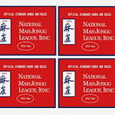 lEPECQ Mahjong Card 2024, 4PC Mahjong Card Official Standard Hand and Rules Mahjong Card Large Print Mahjong Scorecard（Red）