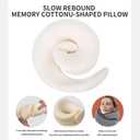 Travel Pillows for Airplanes, 360 Surround Support Memory Foam Airplane Neck Pillow, Comfortable Eye Masks and earplugs, Portable Washable Design for Long Flights, Car Rides & Road Trips