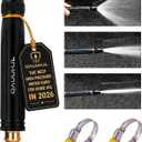 High Pressure Water Gun Hose Nozzle 2026 Upgraded Home Car Wash & Garden Sprayer Cannon Powerful Cleaning the Floor&windows Booster Wand Set Attachment Pet Bathing Jet Sweeper Tool Adjustable