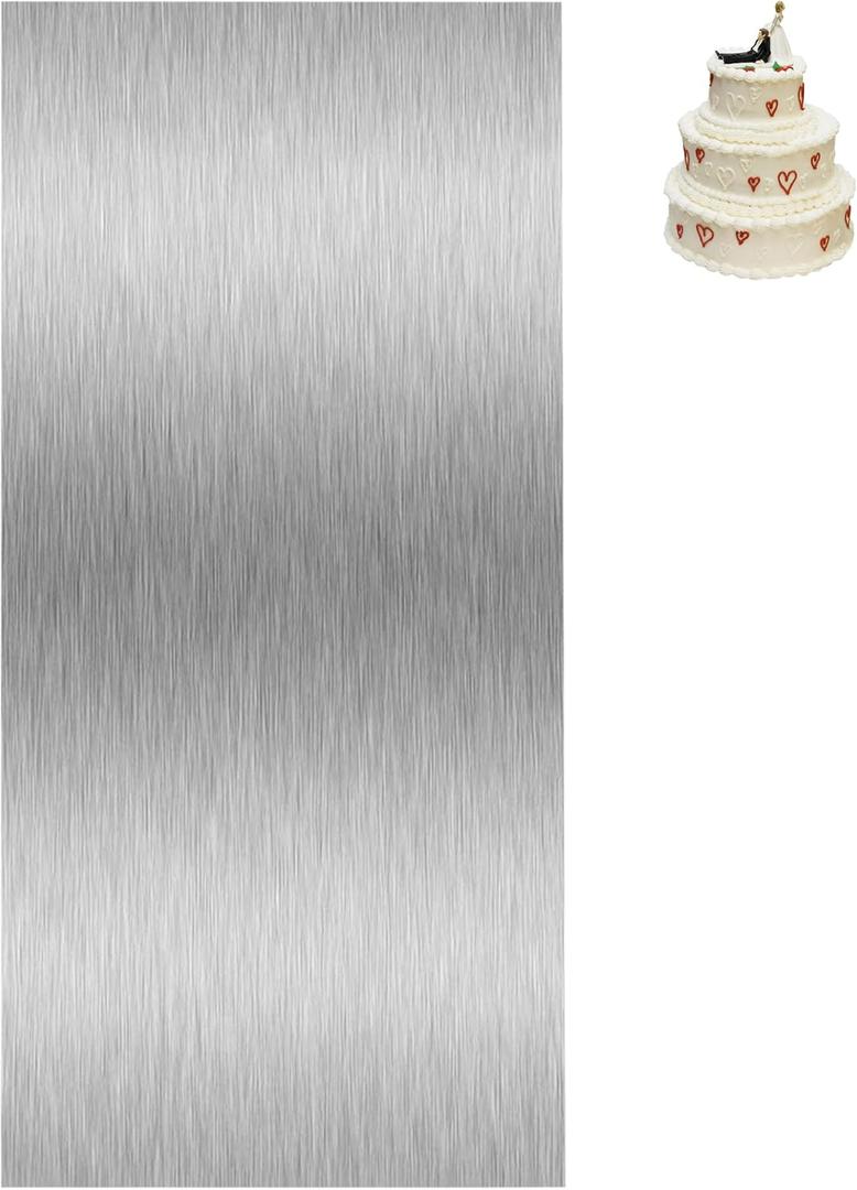 Cake Scraper Smoother Cake Decorating Supplies Kit 8.6 Inch Metal Bench Scraper for Baking Buttercream Smoother Stainless Steel Frosting Cake Comb Edge Side Jagged Comb for Cream Cake-1