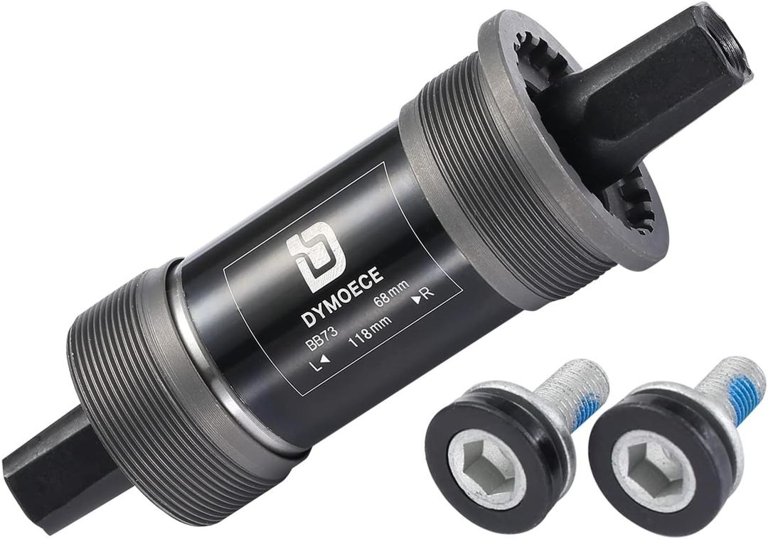 D Dymoece Bicycle Bottom Bracket Bike Bottom Bracket BSA Innenlager Bearing 68mm for Square Tapered Spindle Crank (116mm)