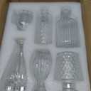 Valentine's Day Clear Glass Bud Vases Set of 12, Mini Flower Vase for Centerpieces, Small Vases in Bulk for Wedding Decorations, Vintage Vase for Baby Shower, Party, Recepetion, Home Table Décor