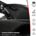 Pigenius Dash Cover for Chevrolet Silverado/GMC Sierra 1500/2500 HD/3500 HD, 20192022, Without Forward Collision Alert, Without Heads-Up Display, Black