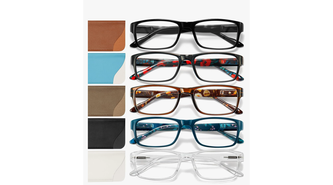 Gaoye Reading Glasses Men/Women, Eyeglasses, Blue Light Readers for Men/Women, Computer Eye Glasses, Cheaters , 4 Pack