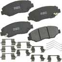 Bendix Premium SBC914 Ceramic Front Brake Pads for Acura ILX 2015-2013, Honda Accord 2017-2003, Civic 2021-2012, CR-V 2006-2002, CR-V 2016-2012, CR-Z 2016, Element 2011-2003, Fit 2014-2013