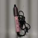 Farery Mini Thermal Brush 3 Temperature Adjustable, 3/4 Inch Travel Curling Iron for Short Hair, Heated Round Brush for Touch ups and Small Curls, Travel Size Curling Wand, Dual Voltage, Pink