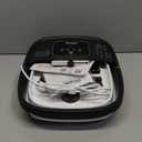 HOSPAN Collapsible Foot Spa with Heat, Bubble, Red Light, and Temperature Control, Foot Bath Massager with 8 Shiatsu Massage Rollers, Pedicure Foot Spa for Relaxation and Stress Relief, Black