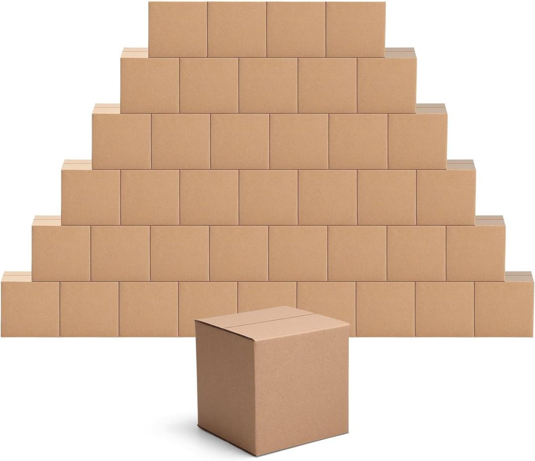 EdenseeLake 40 Pack 5x5x5 inches Shipping Boxes Small Cardboard Boxes for Packing, Moving, Mailing, Brown