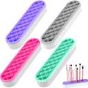 4 Pcs Silicone Makeup Brush Holder, Multipurpose Cosmetic Organizer, Pen Holder for Desk, Storage Box, Sewing Tool, Beauty Tool, Scissors, Toothbrush Holders