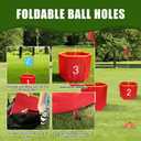 Backyard Golf Game,9 pcs Golf Yard Game with 2 Adjustable Clubs, Suitable for Lawns,Outdoors,Parks and Beaches