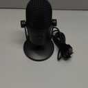 Gaming Microphone with Noise Cancellation & Mute Button, USB Condenser Mic for Streaming/Recording, Ultra-Compact Design, Compatible with PC/Mac/PS4/PS5, Podcast/YouTube/Twitch/Discord (Black)