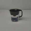 Brita Water Filter Space Saver Pitcher for Tap and Drinking Water with 1 Elite Filter, Black