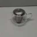 PARACITY Glass Teapot Stovetop 22 OZ/650ml, Tea pot with Removable 18/8 Stainless Steel Infuser, Borosilicate Clear Tea Kettle, Teapot Blooming and Loose Leaf Tea Maker Tea Brewer for Camping, Travel