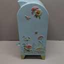 Vintage Wedding Mailbox with Lockable Door Decorative Blue Standing Post Box Large Metal Home Decor Mail Boxes for Wedding Cards Baby Birthday Shower Graduation Party Reception Gift (Blue)