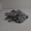WILLBOND 50 ft Christmas Tinsel Garland Metallic Tinsel Twist Garland Christmas Tree Decorations New Year Wedding Birthday Hanging Decorations Party Supplies, 3 Inch(Silver)