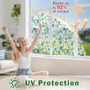 GOODKIKY Window Film, Frosted Privacy, One Way Tint, UV Block, Heat Insulation, Anti-Glare, Static Cling, Renter Friendly for Home Bathroom Door, 35.5*78.5