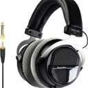 Superlux HD 330PRO, 32 ohms, Over-Ear Headphones, Professional Semi-Open Wired Headphones with 40mm Neodymium Drivers and Solid Bass, 3.5/6.3mm Jack Adapter for Smartphone, Tablets, Laptops, Computer