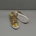 AISFAES Glitter Sparkly Low Top Sequins Lace Up Tennis Shoes Comfort Bling Fashion Shiny Walking Shoes (7 Women/6 Men)