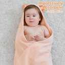 Mooreeke 2 Pack Toddler Towels - 100% Cotton Toddler Hooded Towels - Soft Baby Bath Towel with Hood for Newborn - Comfort Towel for Baby Girls and Boys - Animal Shaped (Puppy & Fox)