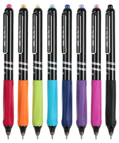 Mr. Pen- Retractable Gel Pens, 3Pack, Vibrant Barrels, Fast Dry, Colorful Ink Gel Pens Fine Point 0.7mm