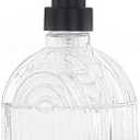 OCTMUSTARD Glass Kitchen Soap Dispenser Bathroom, 9 Oz, Refillable Liquid Modern Soap Dispenser for Hand Soap, Lotion Dispensers Bottle - Home, Commercial Countertop Decor. (Clear)