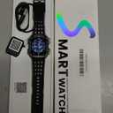 Smart Watches for Men, 1.95'' Fitness Watch: Waterproof Military Smart Watch with 100 Days Battery Life/Call/Flashlight/Sleep/SpO2/Heart Rate Monitor/Step Tracker, Sport Smartwatch for Android iPhone (Black)