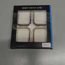 2 x 4 Pack Luxury Bumper Case for Apple Watch Series 7, Hard PC Protector 41mm iWatch Cover Frame Smartwatch Accessories (Black*2+White*2)