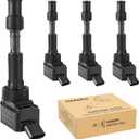 NPAUTO Ignition Coil Pack Replacement for 2.0 2.0L L4 2016 2017 2018 2019 2020 Hyundai Elantra, Hyundai Sonata Veloster, Kia Forte, Kia Optima, UF816 GN10877, Set of 4