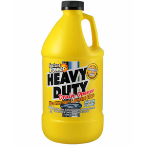 INSTANT POWER HEAVY DUTY DRAIN OPENER DISSOLVES HAIR AND GREASE CLOGS